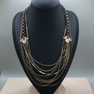Vintage/retro Juicy Couture Multi Chain Strand Necklace layered look